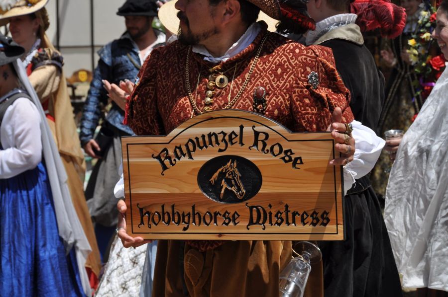 Rapunzel-rose-hobby-horse-sign